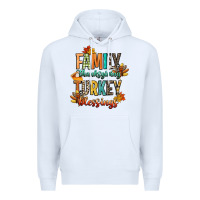 White family thanksgiving turkey blessing Premium Hoodie - CowGirlArtShop