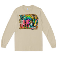 Mushroom life is better in flip flops Long Sleeve Tee - JahusDesignShop