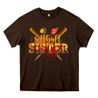 Chocolate Brown softball sister Heavy Core Tee - AdoDesignShop