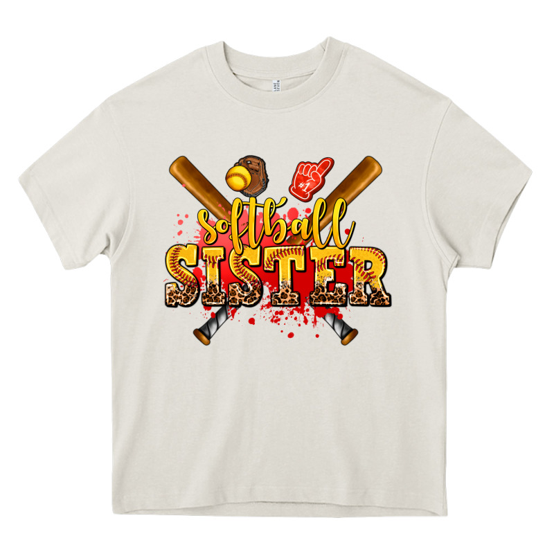 Softball Sister Heavy Core Tee by AdoDesignShop | Teevron