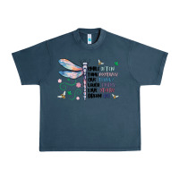 Midnight Navy dragonfly smile tink give laugh love dream Urban Heavy Tee - MaliasSmallBusiness
