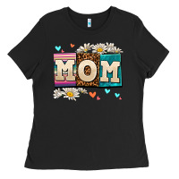 Black daisy mom Ladies Tee - AdoDesignShop