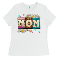 White daisy mom Ladies Tee - AdoDesignShop