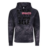 Cloud Black a mixture of spoiled and ill get it my damn self Vintage Hoodie - MaliasSmallBusiness