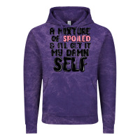 Cloud Purple a mixture of spoiled and ill get it my damn self Vintage Hoodie - MaliasSmallBusiness