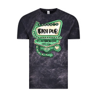 Cloud Black st patricks day ırısh pub Vintage Tee - MaliasSmallBusiness
