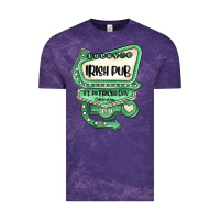 Cloud Purple st patricks day ırısh pub Vintage Tee - MaliasSmallBusiness