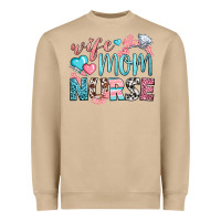 Mushroom Wife Mom Nurse Heavyweight Sweatshirt - BundleAndBundleShop