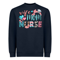 Navy Wife Mom Nurse Heavyweight Sweatshirt - BundleAndBundleShop