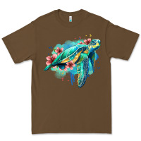 Cacao floral turtle Premium Tee - Jasminsmagicworld