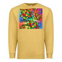 Antique Gold autism puzzle piece Premium Sweatshirt - CowGirlArtShop