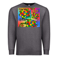 Charcoal Heather autism puzzle piece Premium Sweatshirt - CowGirlArtShop