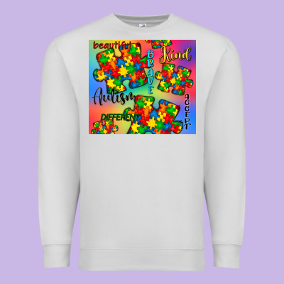 Autism Puzzle Piece Premium Sweatshirt Designed By Cowgirlartshop