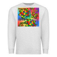 Oatmeal Heather autism puzzle piece Premium Sweatshirt - CowGirlArtShop