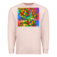 Pale Pink autism puzzle piece Premium Sweatshirt - CowGirlArtShop