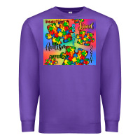 Purple autism puzzle piece Premium Sweatshirt - CowGirlArtShop