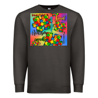 Smoke autism puzzle piece Premium Sweatshirt - CowGirlArtShop
