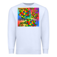 White autism puzzle piece Premium Sweatshirt - CowGirlArtShop