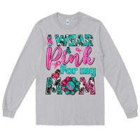Moon Dust I Wear Pink For My Mom Long Sleeve Tee - BundleAndBundleShop