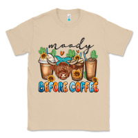 Mushroom moody before coffee Classic Tee - MaliasSmallBusiness