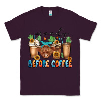 Plum moody before coffee Classic Tee - MaliasSmallBusiness