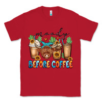 Red moody before coffee Classic Tee - MaliasSmallBusiness