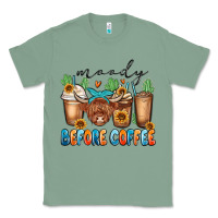 Sage moody before coffee Classic Tee - MaliasSmallBusiness