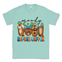 Seafoam moody before coffee Classic Tee - MaliasSmallBusiness