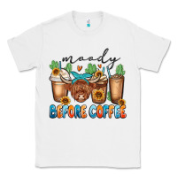White moody before coffee Classic Tee - MaliasSmallBusiness