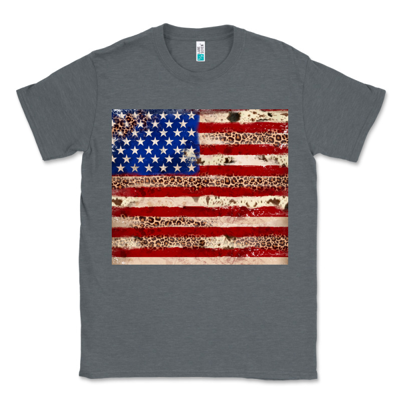 American Flag Leopard Cowhide Classic Tee by JahusDesignShop | Teevron