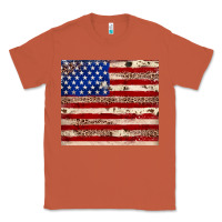 Copper American flag leopard cowhide Classic Tee - JahusDesignShop