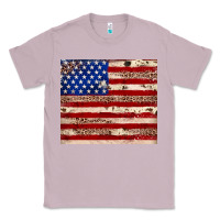 Lilac American flag leopard cowhide Classic Tee - JahusDesignShop