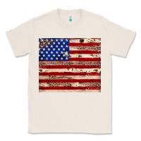 Natural American flag leopard cowhide Classic Tee - JahusDesignShop