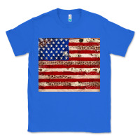 True Royal American flag leopard cowhide Classic Tee - JahusDesignShop