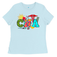 Baby Blue cna summer Ladies Tee - RanaPortraitStore