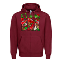 Burgundy It's In My Dna Mexico Zipper Hoodie - texasbilliewilder