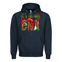 Navy It's In My Dna Mexico Zipper Hoodie - texasbilliewilder