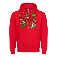 Red It's In My Dna Mexico Zipper Hoodie - texasbilliewilder