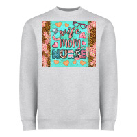 Heather Grey Wife Mom Nurse Tumbler Heavyweight Sweatshirt - BundleAndBundleShop