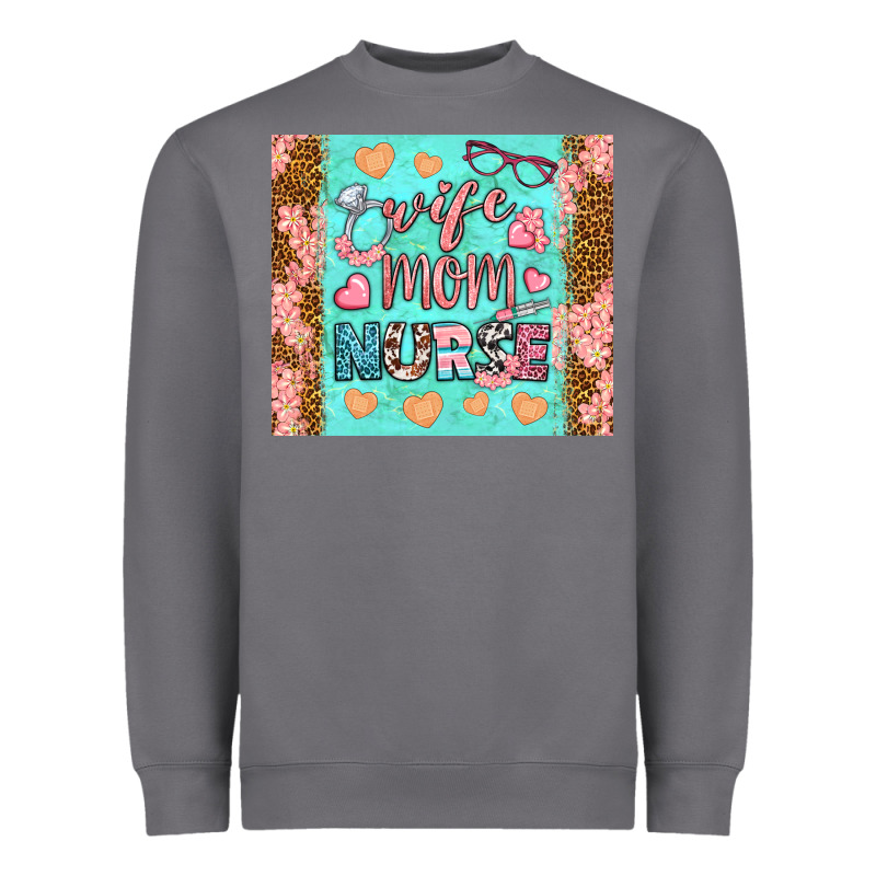 Wife Mom Nurse Tumbler Heavyweight Sweatshirt by BundleAndBundleShop | Teevron