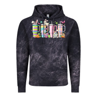 Cloud Black retro groovy easter Vintage Hoodie - MaliasSmallBusiness