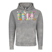 Cloud Rock retro groovy easter Vintage Hoodie - MaliasSmallBusiness