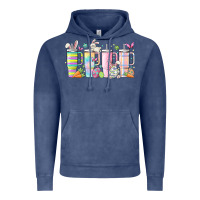 Vintage Denim retro groovy easter Vintage Hoodie - MaliasSmallBusiness