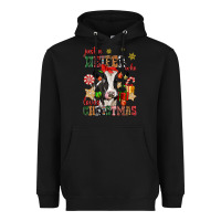Just A Heifer Who Loves Christmas Cow Heavyweight Hoodie | Teevron