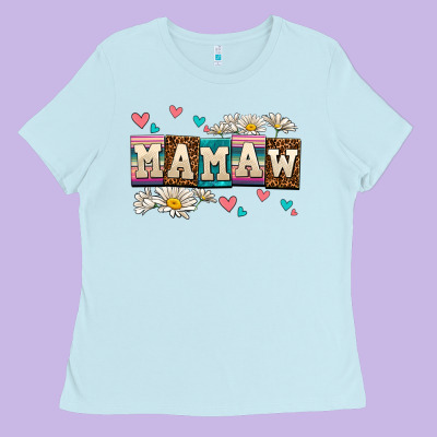 Daisy Mamaw Ladies Tee Designed By Adodesignshop