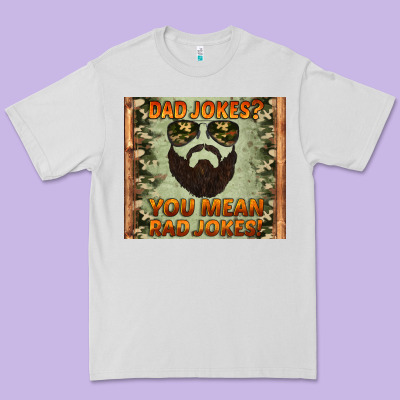 Dad Jokes You Mean Rad Jokes Premium Tee Designed By Artiststas