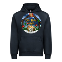 Navy oh holy night Urban Hoodie - BundleAndBundleShop