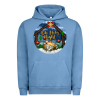 Pigment Pebble Blue oh holy night Urban Hoodie - BundleAndBundleShop