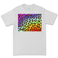 Dove Grey leopard background rainbow 3200x2400 Premium Tee - AdoDesignShop