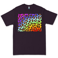 Plum leopard background rainbow 3200x2400 Premium Tee - AdoDesignShop